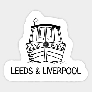 Leed and Liverpool Canal Boat Narrowboat Sticker